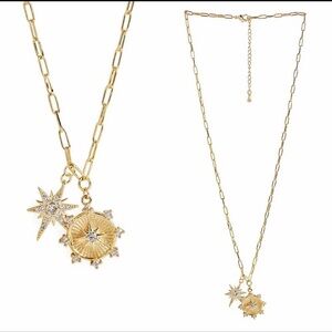 Jennifer Miller - 14 Gold Plated Starburst
Charm Necklace
